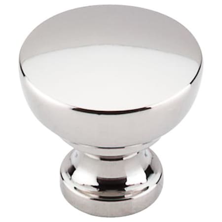 Top Knobs Bergen 1-1/4 Inch Mushroom Cabinet Knob from the Asbury Collection Polished Nickel