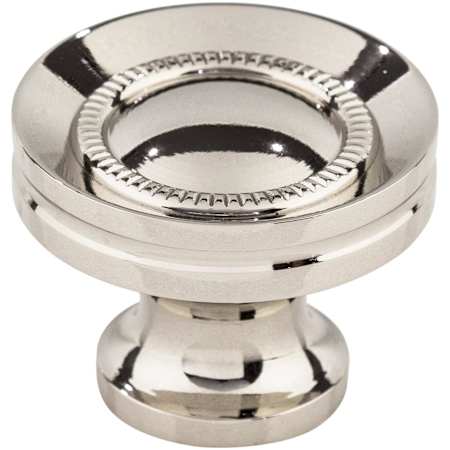 Top Knobs Button 1-1/4 Inch Mushroom Cabinet Knob from the Asbury Collection Polished Nickel
