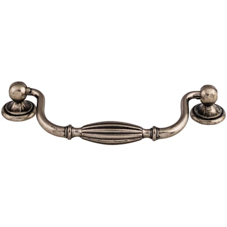 Top Knobs 5-1/16 Inch Center to Center Drop Cabinet Pull from the Tuscany Collection Pewter Antique
