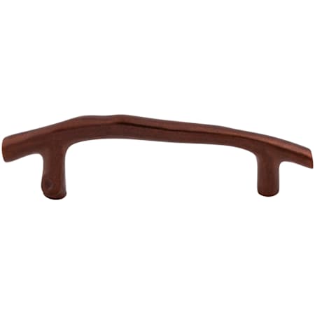 Top Knobs Twig 3-1/2 Inch Center to Center Designer Cabinet Pull from the Aspen Collection Mahogany Bronze