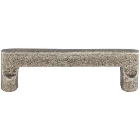 Top Knobs Flat 4 Inch Center to Center Handle Cabinet Pull from the Aspen Collection Silicon Bronze Light