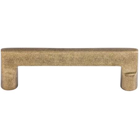 Top Knobs Flat 4 Inch Center to Center Handle Cabinet Pull from the Aspen Collection Light Bronze