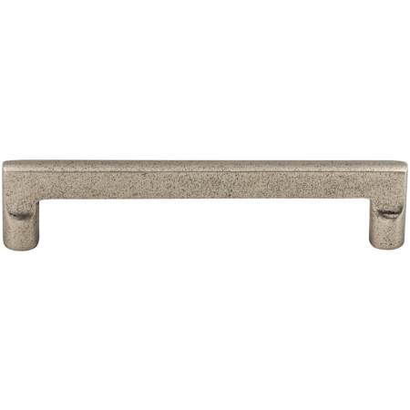 Top Knobs Flat 6 Inch Center to Center Handle Cabinet Pull from the Aspen Collection Silicon Bronze Light