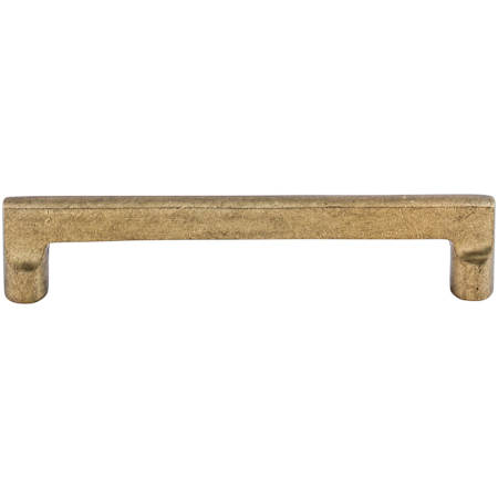 Top Knobs Flat 6 Inch Center to Center Handle Cabinet Pull from the Aspen Collection Light Bronze