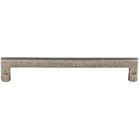 Top Knobs Flat 9 Inch Center to Center Handle Cabinet Pull from the Aspen Collection Silicon Bronze Light