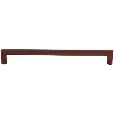 Top Knobs Flat 12 Inch Center to Center Handle Cabinet Pull from the Aspen Collection Mahogany Bronze