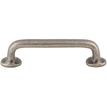 Top Knobs Rounded 4 Inch Center to Center Handle Cabinet Pull from the Aspen Collection Silicon Bronze Light