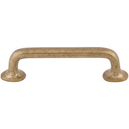 Top Knobs Rounded 4 Inch Center to Center Handle Cabinet Pull from the Aspen Collection Light Bronze
