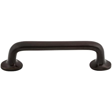 Top Knobs Rounded 4 Inch Center to Center Handle Cabinet Pull from the Aspen Collection Medium Bronze