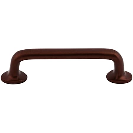 Top Knobs Rounded 4 Inch Center to Center Handle Cabinet Pull from the Aspen Collection Mahogany Bronze