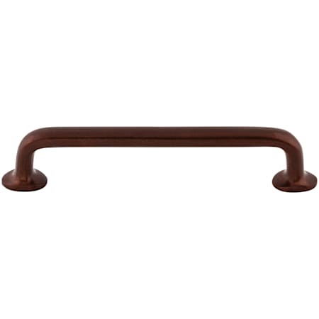 Top Knobs Rounded 6 Inch Center to Center Handle Cabinet Pull from the Aspen Collection Mahogany Bronze