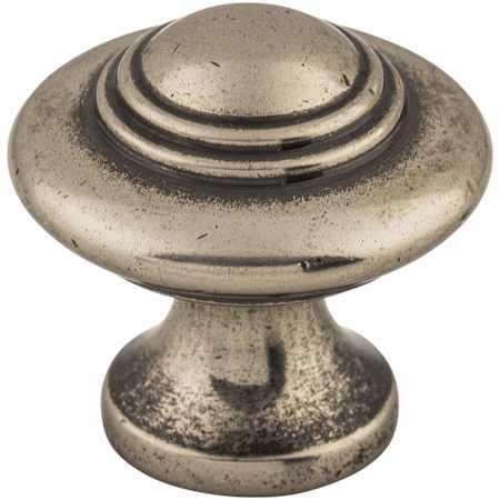 Top Knobs Ascot 1-1/4 Inch Mushroom Cabinet Knob from the Britannia Collection Pewter Antique