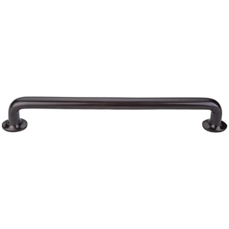 Top Knobs Rounded 18 Inch Center to Center Handle Cabinet Pull from the Aspen Collection Medium Bronze