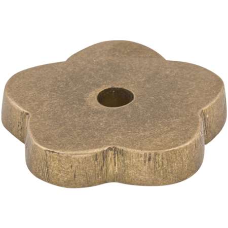 Top Knobs Flower 1 Inch Knob Backplate from the Aspen Series Light Bronze