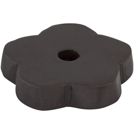Top Knobs Flower 1 Inch Knob Backplate from the Aspen Series Medium Bronze