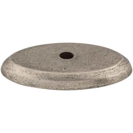 Top Knobs Oval 1-1/2 Inch Knob Backplate from the Aspen Series Silicon Bronze Light
