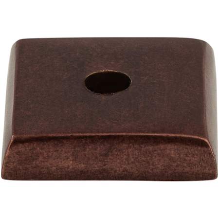 Top Knobs Square 7/8 Inch Knob Backplate from the Aspen Series Mahogany Bronze
