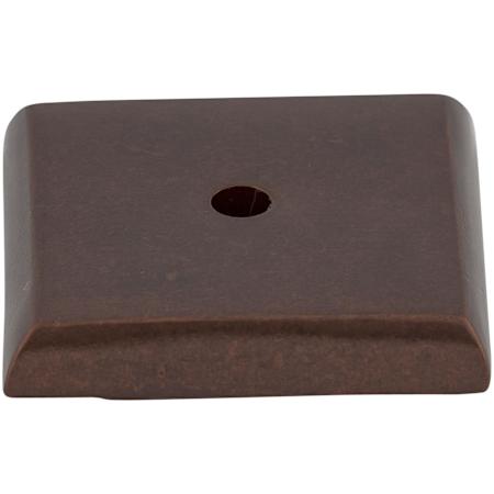 Top Knobs Square 1-1/4 Inch Knob Backplate from the Aspen Series Mahogany Bronze