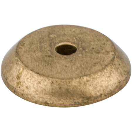 Top Knobs Rounded 7/8 Inch Diameter Knob Backplate from the Aspen Series Light Bronze