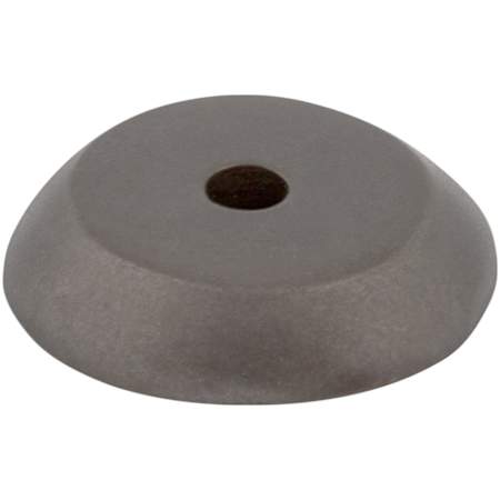 Top Knobs Rounded 7/8 Inch Diameter Knob Backplate from the Aspen Series Medium Bronze
