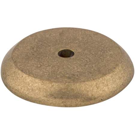 Top Knobs Rounded 1-1/4 Inch Diameter Knob Backplate from the Aspen Series Light Bronze