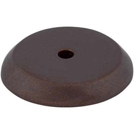 Top Knobs Rounded 1-1/4 Inch Diameter Knob Backplate from the Aspen Series Mahogany Bronze