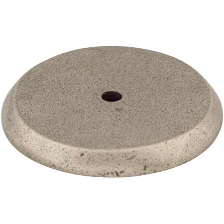 Top Knobs Rounded 1-3/4 Inch Diameter Knob Backplate from the Aspen Series Silicon Bronze Light