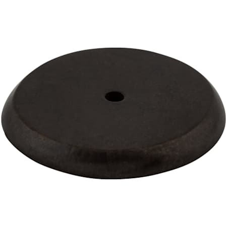 Top Knobs Rounded 1-3/4 Inch Diameter Knob Backplate from the Aspen Series Medium Bronze