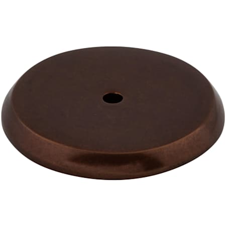 Top Knobs Rounded 1-3/4 Inch Diameter Knob Backplate from the Aspen Series Mahogany Bronze