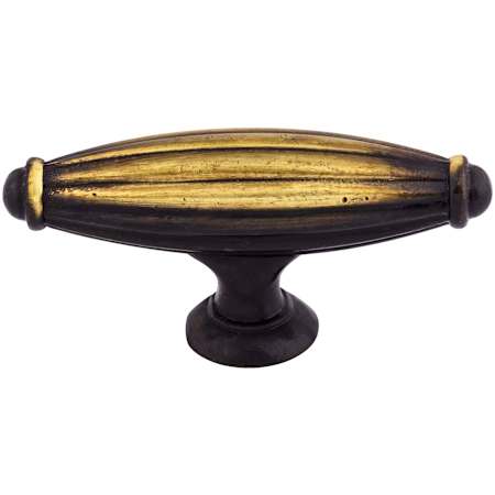 Top Knobs T-Handle 2-5/8 Inch Bar Cabinet Knob from the Tuscany Collection Dark Antique Brass