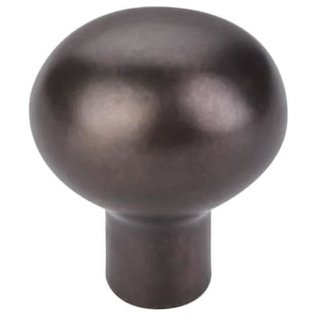 Top Knobs Small 1-3/16 Inch Oval Cabinet Knob from the Aspen Collection Medium Bronze