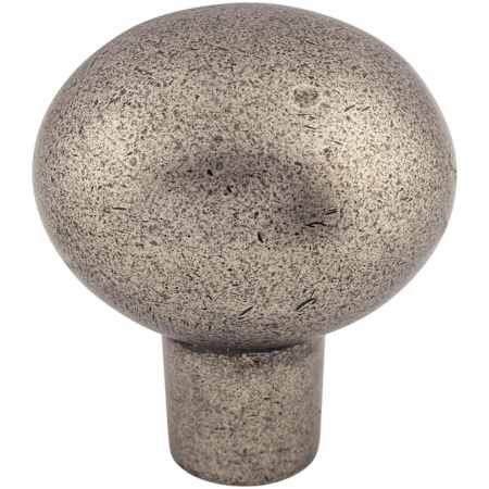 Top Knobs Large 1-7/16 Inch Oval Cabinet Knob from the Aspen Collection Silicon Bronze Light