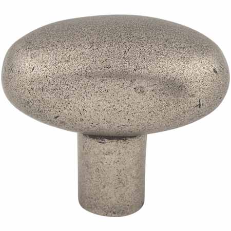 Top Knobs Small 1-9/16 Inch Oval Cabinet Knob from the Aspen Collection Silicon Bronze Light