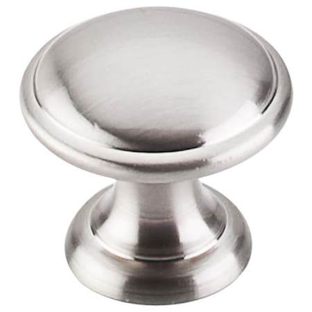 Top Knobs Rounded 1-1/4 Inch Mushroom Cabinet Knob from the Dakota Collection Brushed Satin Nickel