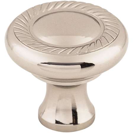 Top Knobs Swirl Cut 1-1/4 Inch Mushroom Cabinet Knob from the Somerset II Collection Polished Nickel