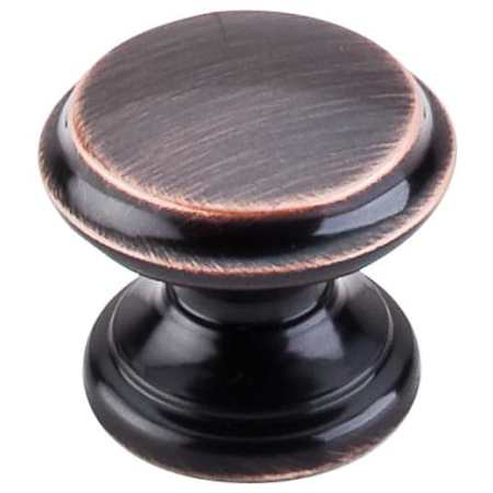 Top Knobs Flat 1-3/8 Inch Mushroom Cabinet Knob from the Dakota Collection Tuscan Bronze