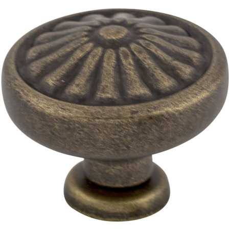 Top Knobs Flower 1-1/4 Inch Mushroom Cabinet Knob from the Normandy Collection German Bronze