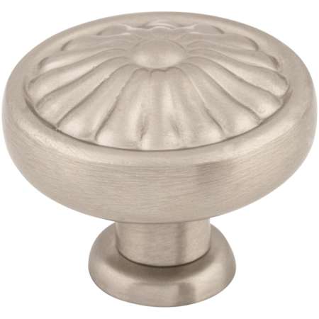 Top Knobs Flower 1-1/4 Inch Mushroom Cabinet Knob from the Normandy Collection Brushed Satin Nickel