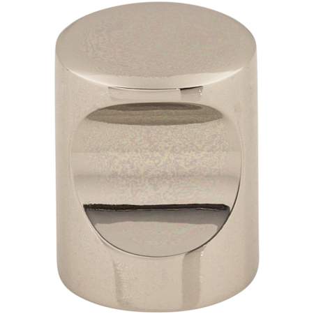 Top Knobs Indent 3/4 Inch Cylindrical Cabinet Knob from the Nouveau II Collection Polished Nickel