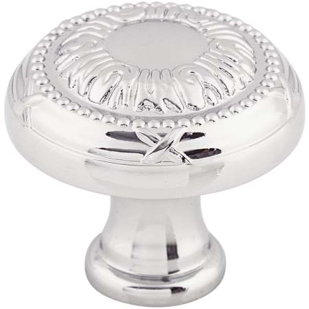 Top Knobs Ribbon 1-1/4 Inch Mushroom Cabinet Knob from the Edwardian Collection Polished Chrome