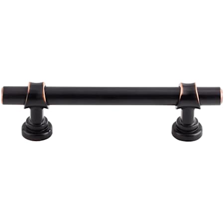 Top Knobs Bit 3-3/4 Inch Center to Center Bar Cabinet Pull from the Dakota Collection Tuscan Bronze