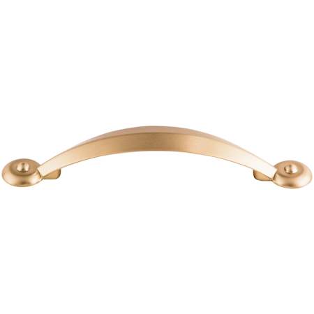 Top Knobs Angle 3-3/4 Inch Center to Center Handle Cabinet Pull from the Dakota Collection Brushed Bronze
