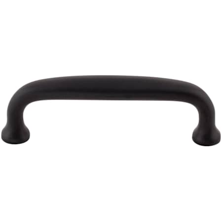 Top Knobs Charlotte 3 Inch Center to Center Handle Cabinet Pull Flat Black