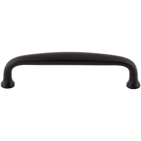 Top Knobs Charlotte 4 Inch Center to Center Handle Cabinet Pull Flat Black