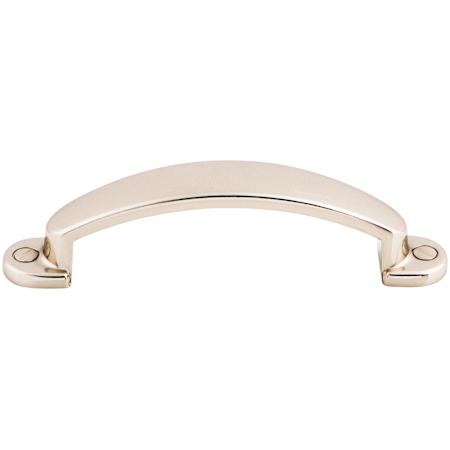 Top Knobs Arendal 3 Inch Center to Center Handle Cabinet Pull from the Asbury Collection Polished Nickel