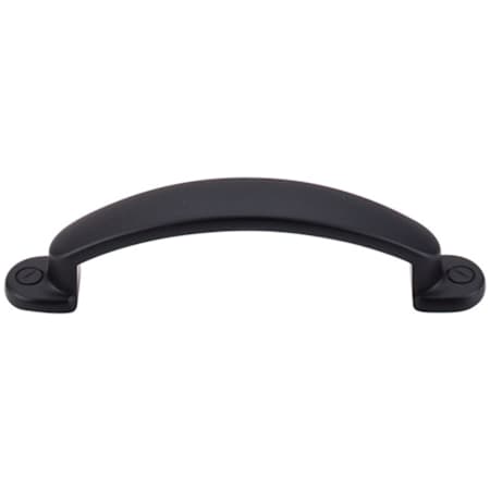 Top Knobs Arendal 3 Inch Center to Center Handle Cabinet Pull from the Somerset Collection Flat Black