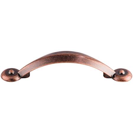 Top Knobs Angle 3 Inch Center to Center Handle Cabinet Pull from the Dakota Collection Antique Copper