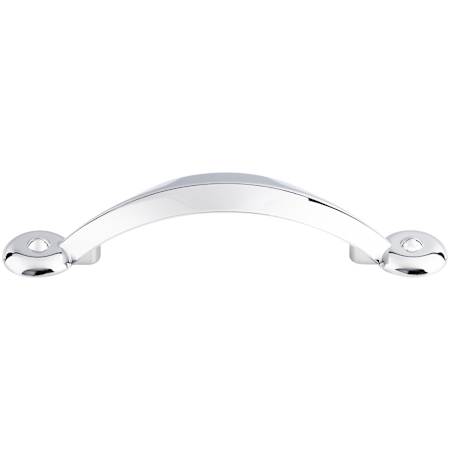 Top Knobs Angle 3 Inch Center to Center Handle Cabinet Pull from the Dakota Collection Polished Chrome