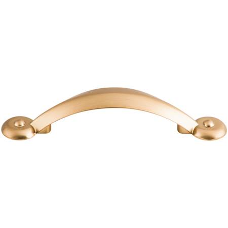 Top Knobs Angle 3 Inch Center to Center Handle Cabinet Pull from the Dakota Collection Brushed Bronze