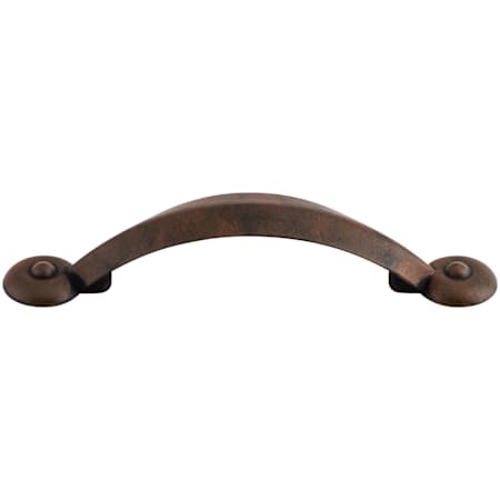 Top Knobs Angle 3 Inch Center to Center Handle Cabinet Pull from the Dakota Collection Patina Rouge